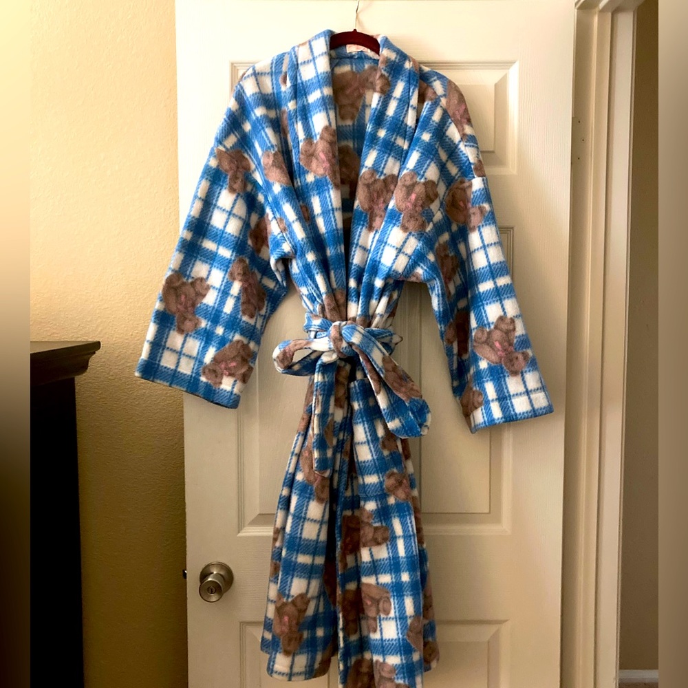 Fleece Teddy Bear Robe - Handmade